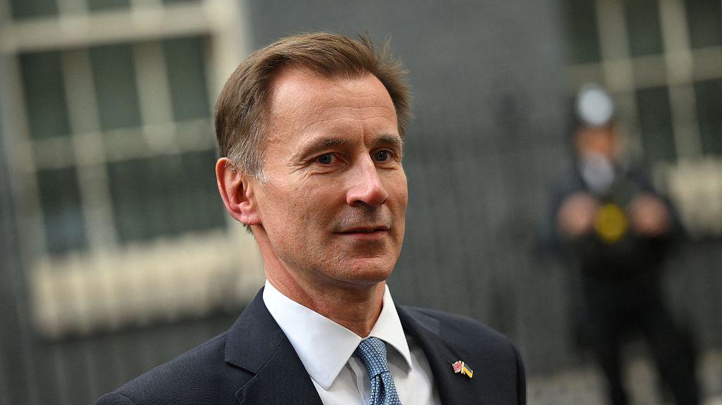 英国财政大臣杰里米·亨特 视觉中国 图