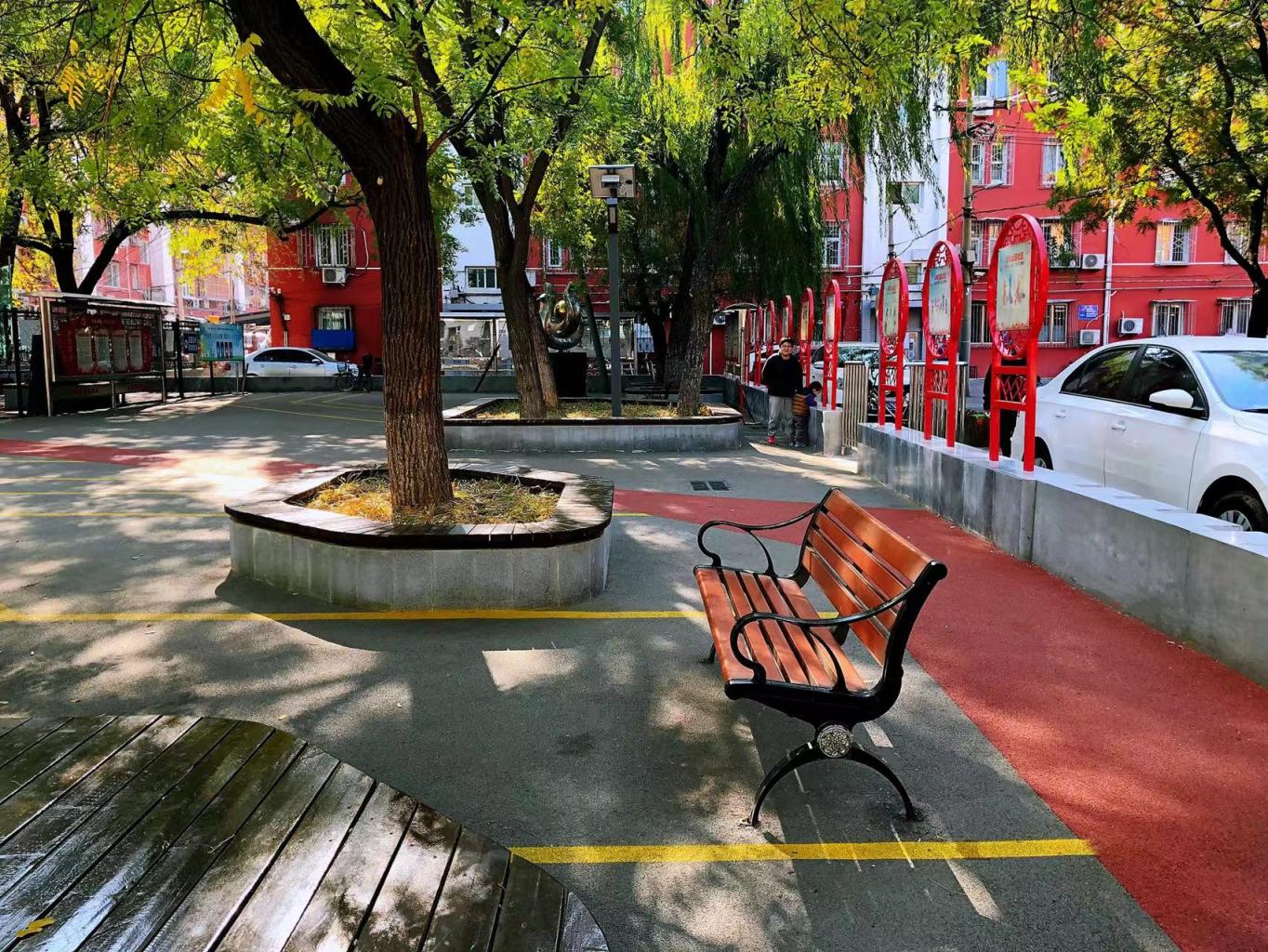 绣花功夫点亮公共空间,海淀又一处社区小广场升级|公共空间|志强北园