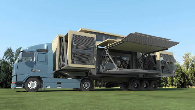 10分钟"造出"三层别墅,英国研发黑科技变形房屋