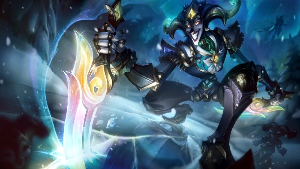 新皮肤预览北极星使者萨科英雄联盟北极星使者皮肤久违的小丑新皮肤来