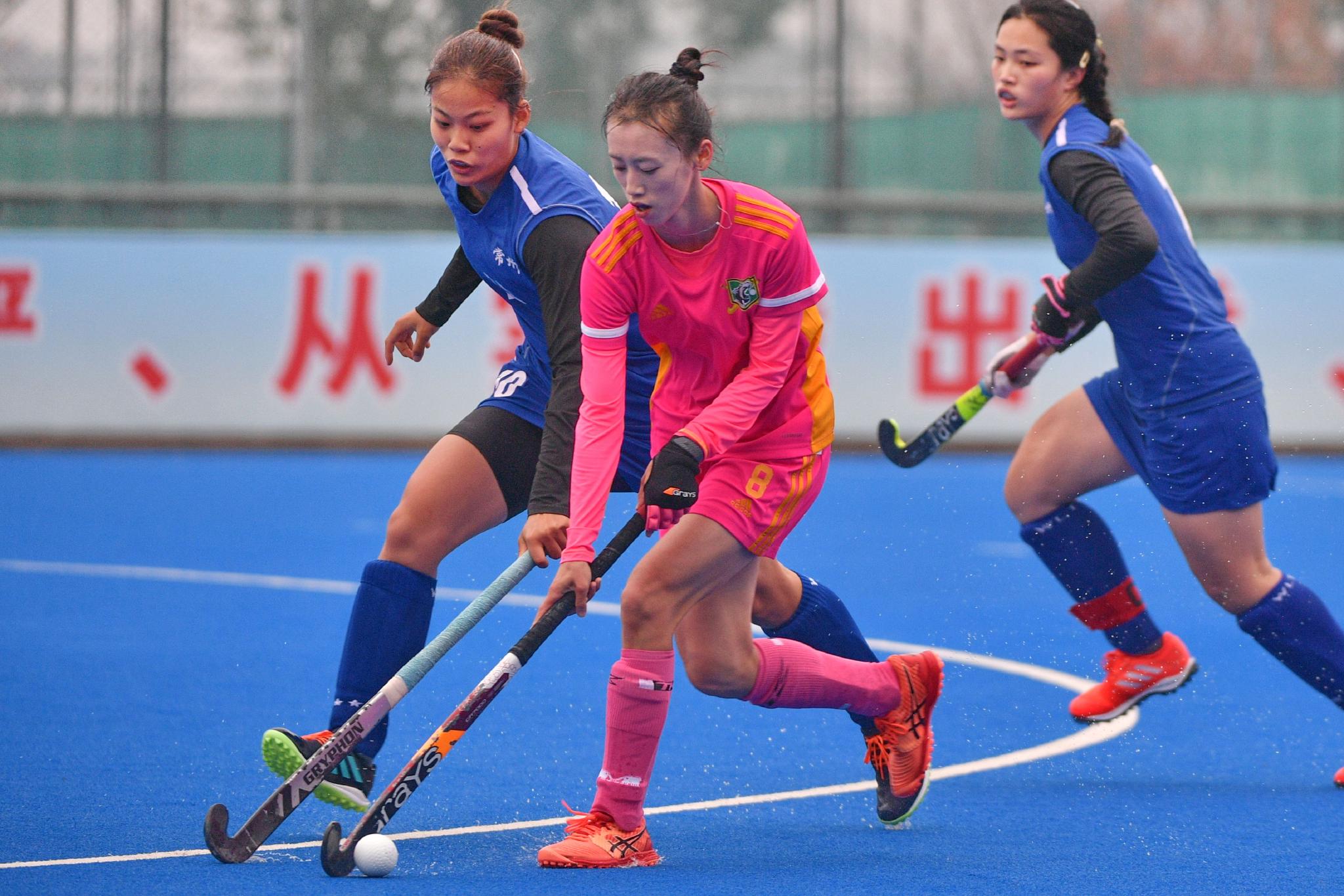 曲棍球——全国青年女子锦标赛:四川队胜常州队|四川队|曲棍球|锦标赛