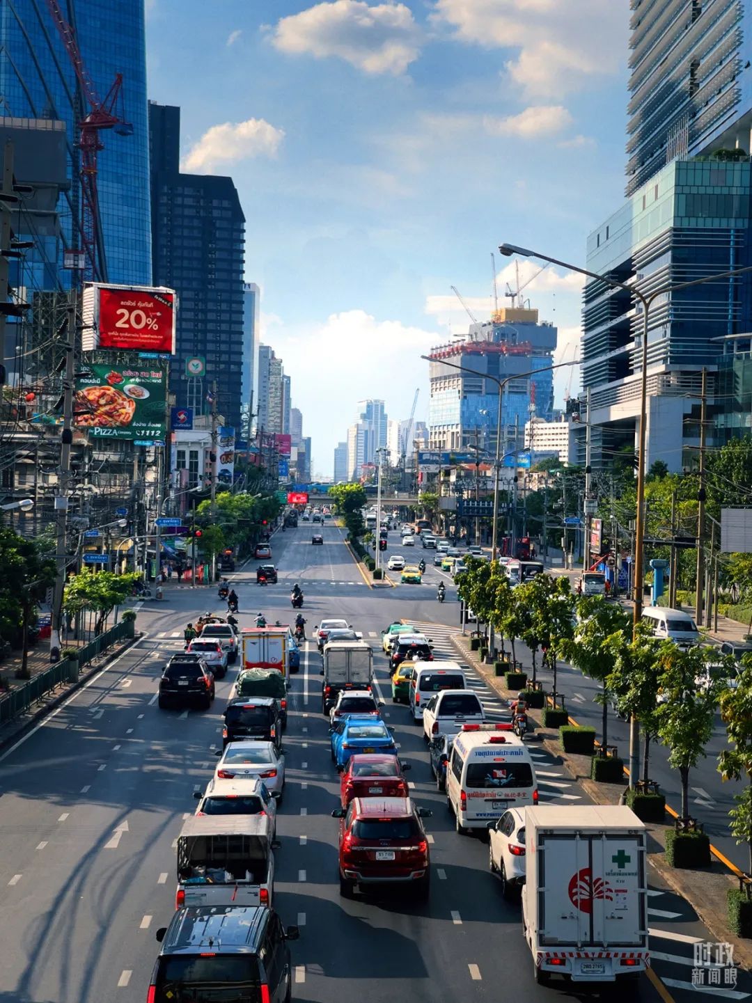 △曼谷街景。(总台央视记者鄂介甫拍摄)