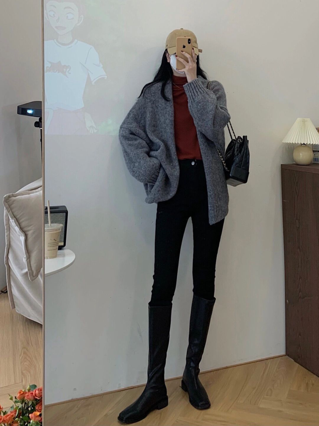 冬天"上松下紧"成穿搭新标杆,四种搭配示范,减龄还显瘦|穿搭|毛衣