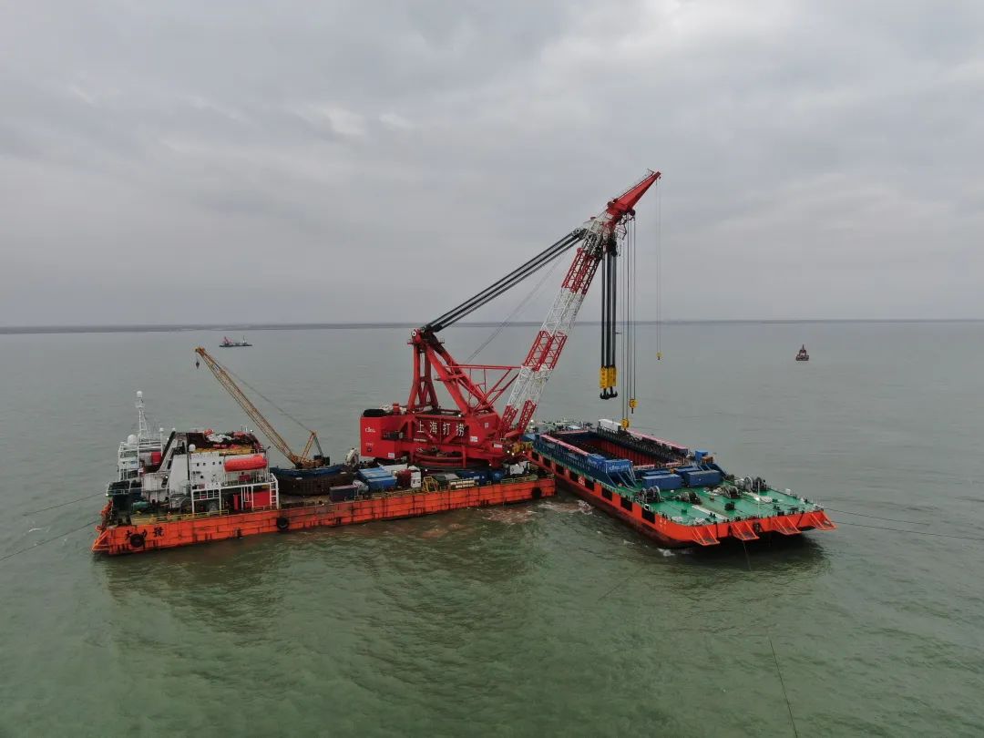 长江口二号古船打捞现场.国家文物局供图