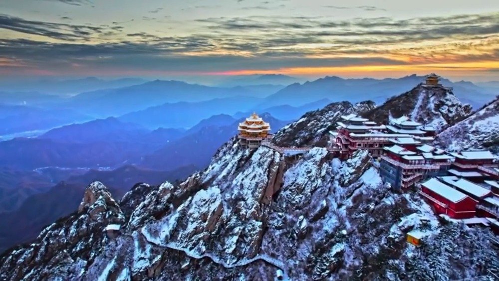 中华美景欣赏 河南洛阳栾川——雪中老君山_新浪新闻
