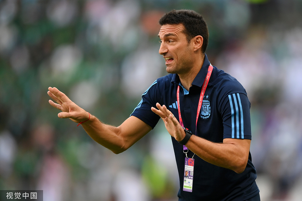 阿根廷队主帅斯卡洛尼.