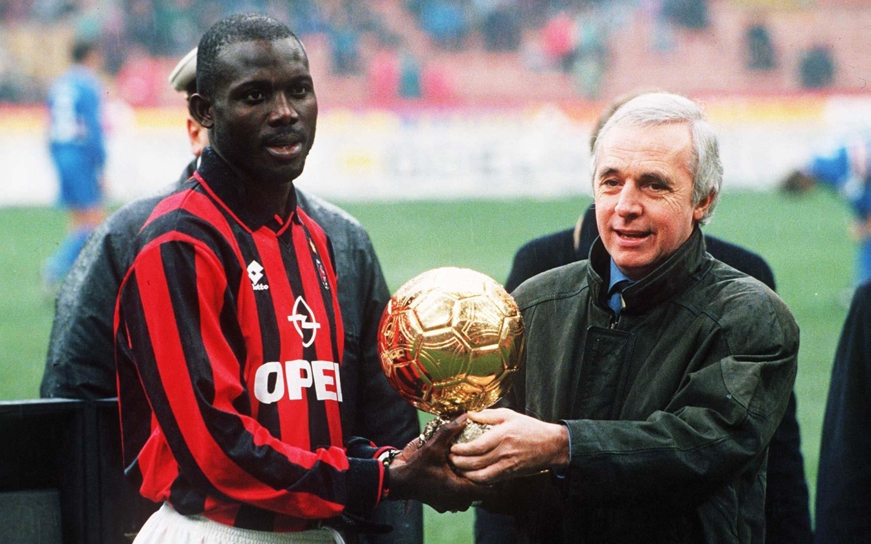 乔治·维阿于1995年斩获金球奖，成为世界足球先生。  图/IC photo