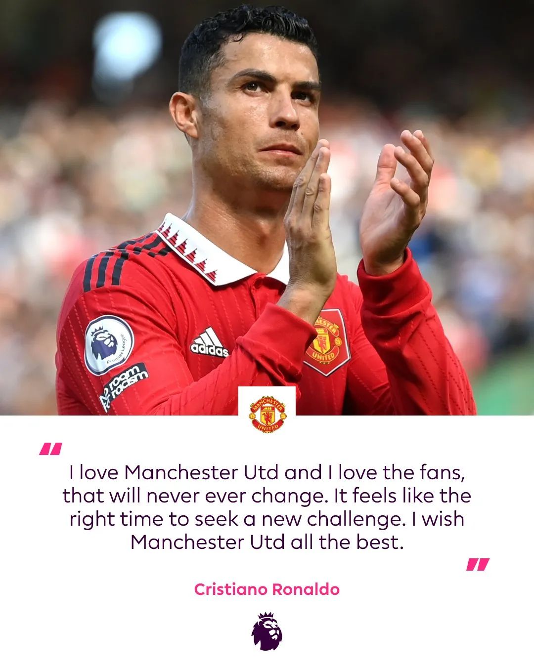 图片来源：英超联赛官方社交媒体