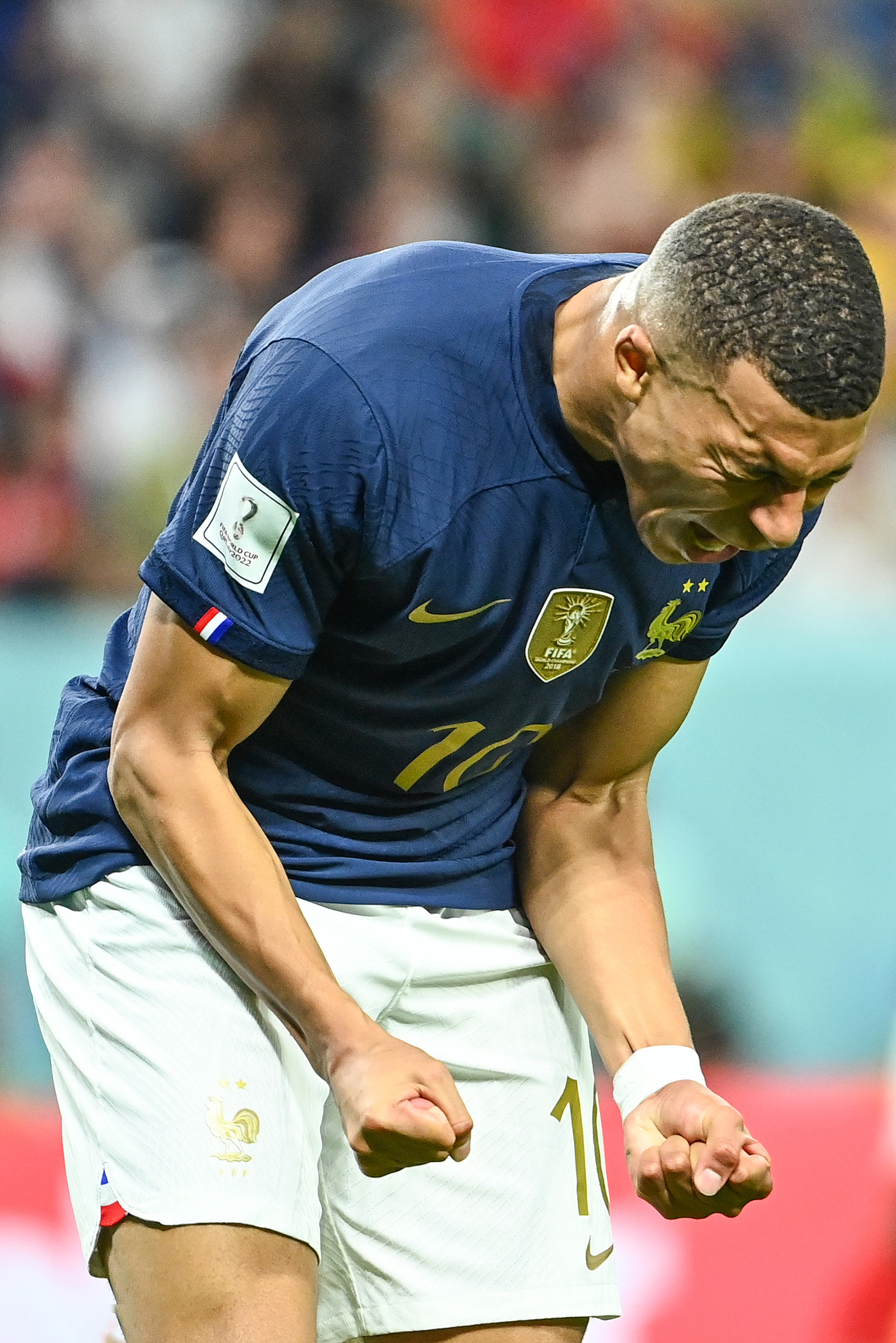 姆巴佩是法国队世界杯打进5球最年轻球员,近11场国家队贡献12球