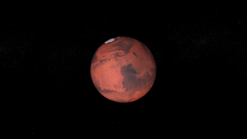 火星全景图,图片来源:新华网