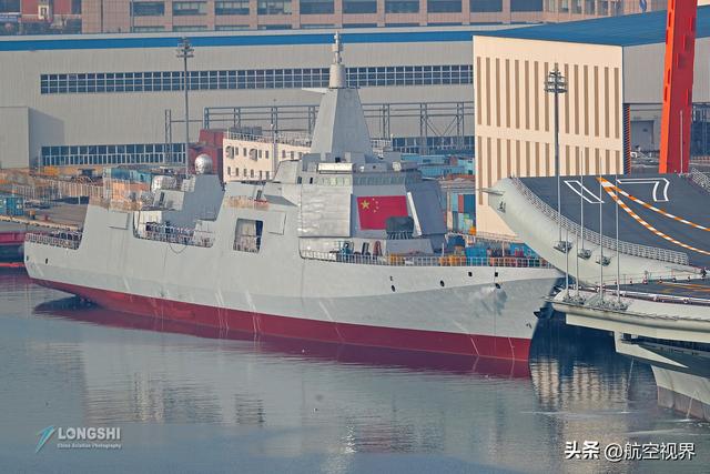 日韩接连反导试验,解放军亮剑,055万吨大驱鞍山舰黄海通过考核