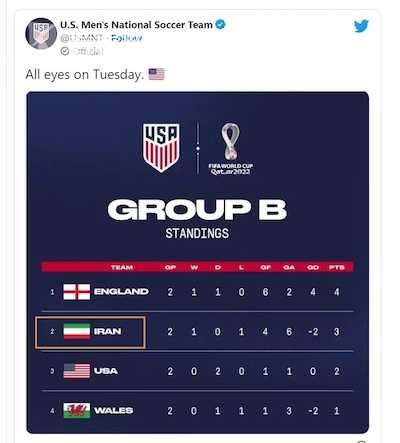 视频｜美男足主教练就伊朗国旗事件道歉 称球队未参与