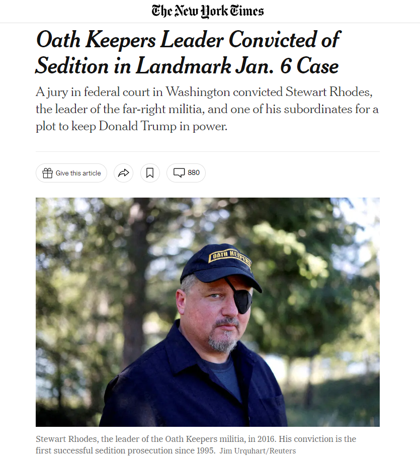 &ldquo;煽动性阴谋罪成立&rdquo;，全美关注