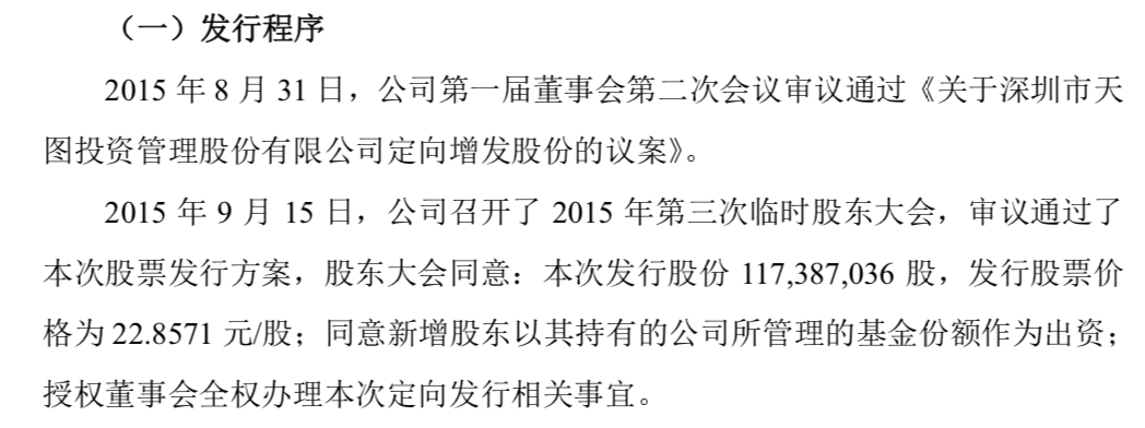 2015年，97位LP摇身一变成投资人，图片来自天图投资相关公告