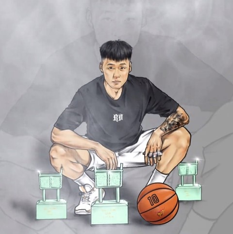 赵睿晒网友为其创作的漫画像|赵睿|广东男篮|总冠军_新浪新闻