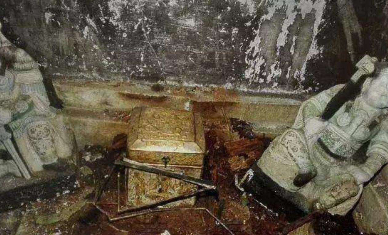 法门寺塔考古影像：神秘地宫显露大门，内部景象令人吃惊|考古_新浪新闻