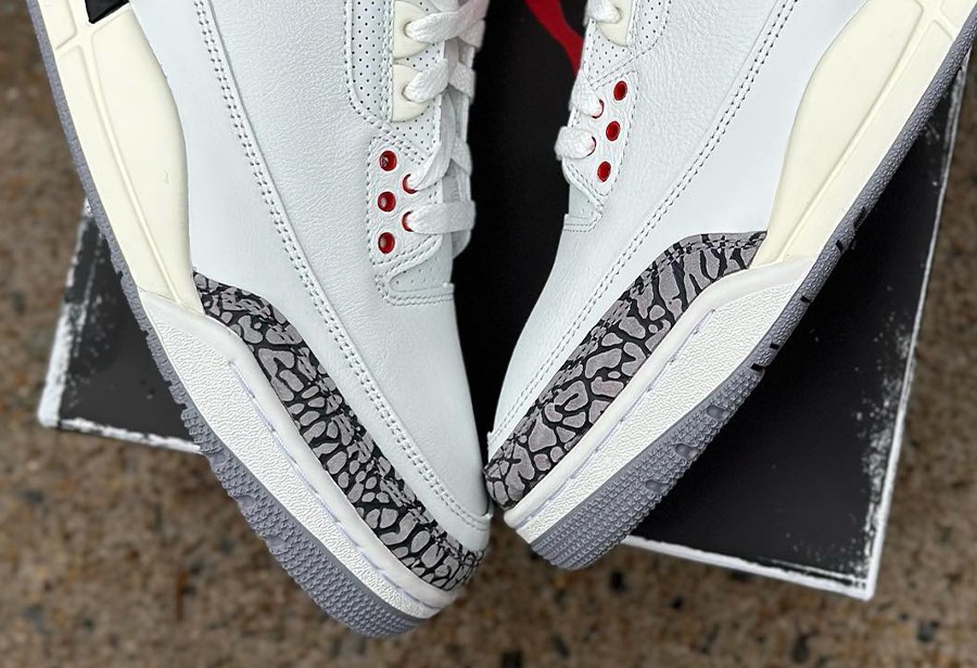 aj3黑白水泥鞋头氧化可以修复吗（「白水泥」Air Jordan 3 最新实物图来了！网友：已经等不及了！）