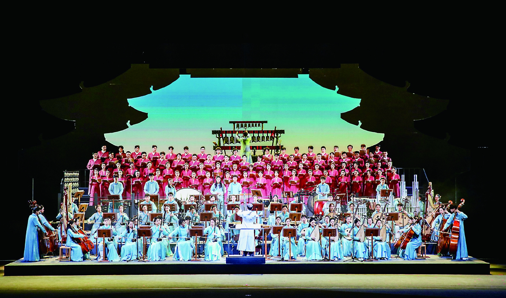 重塑“宋韵”极致之美, 奏响民族复兴“华章”——大型民族交响音画《宋韵·华章》上演|宋韵·华章|浙江省_新浪新闻