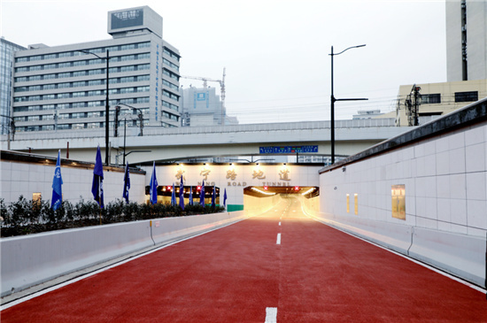武宁路快速化改建工程主线地道已通车|武宁_新浪新闻