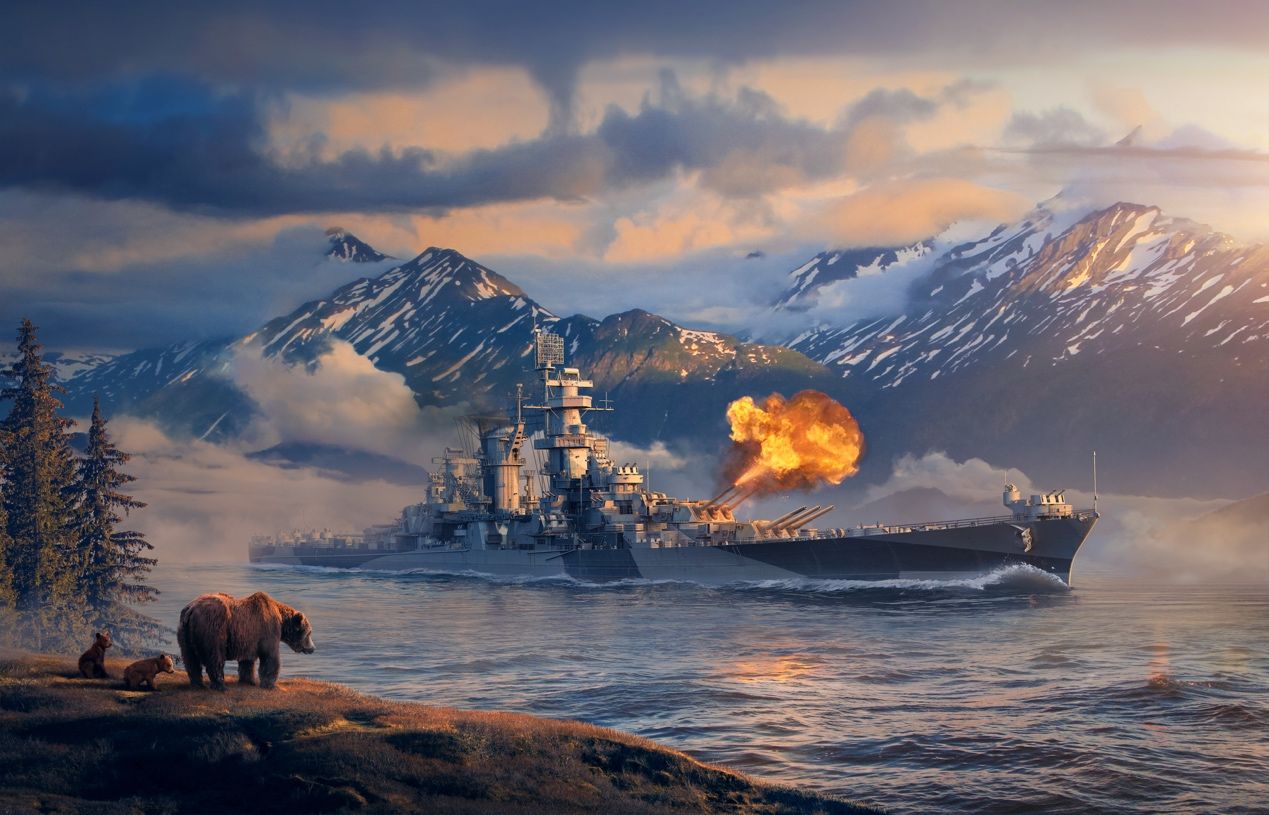 主办方供图游戏中的阿拉斯加,玩家会发现它与其他巡洋舰大小的显著