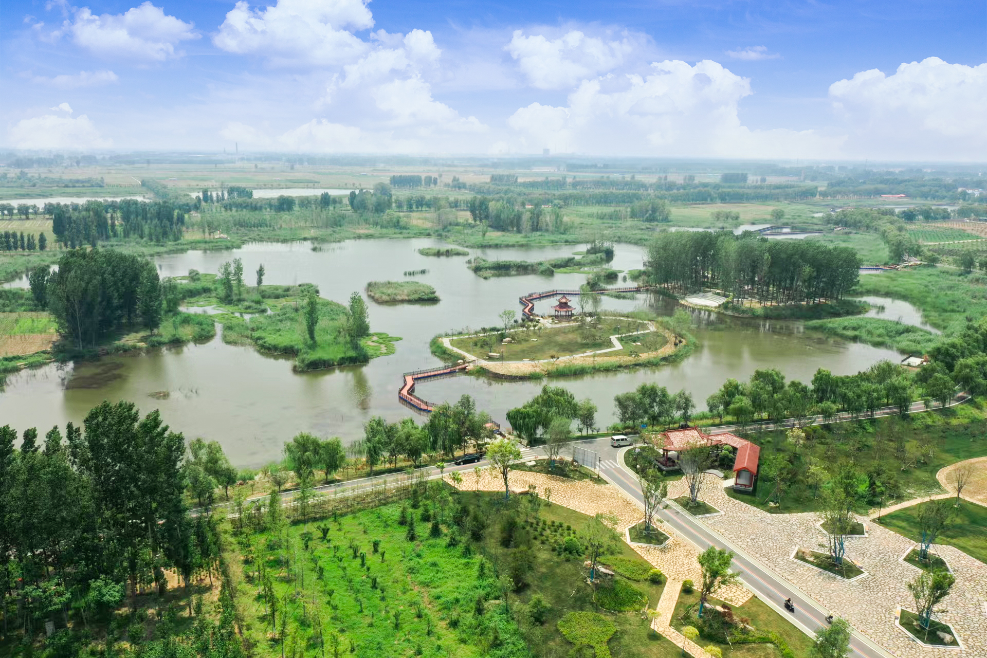 山东滕州扮靓美丽河湖打造宜居环境