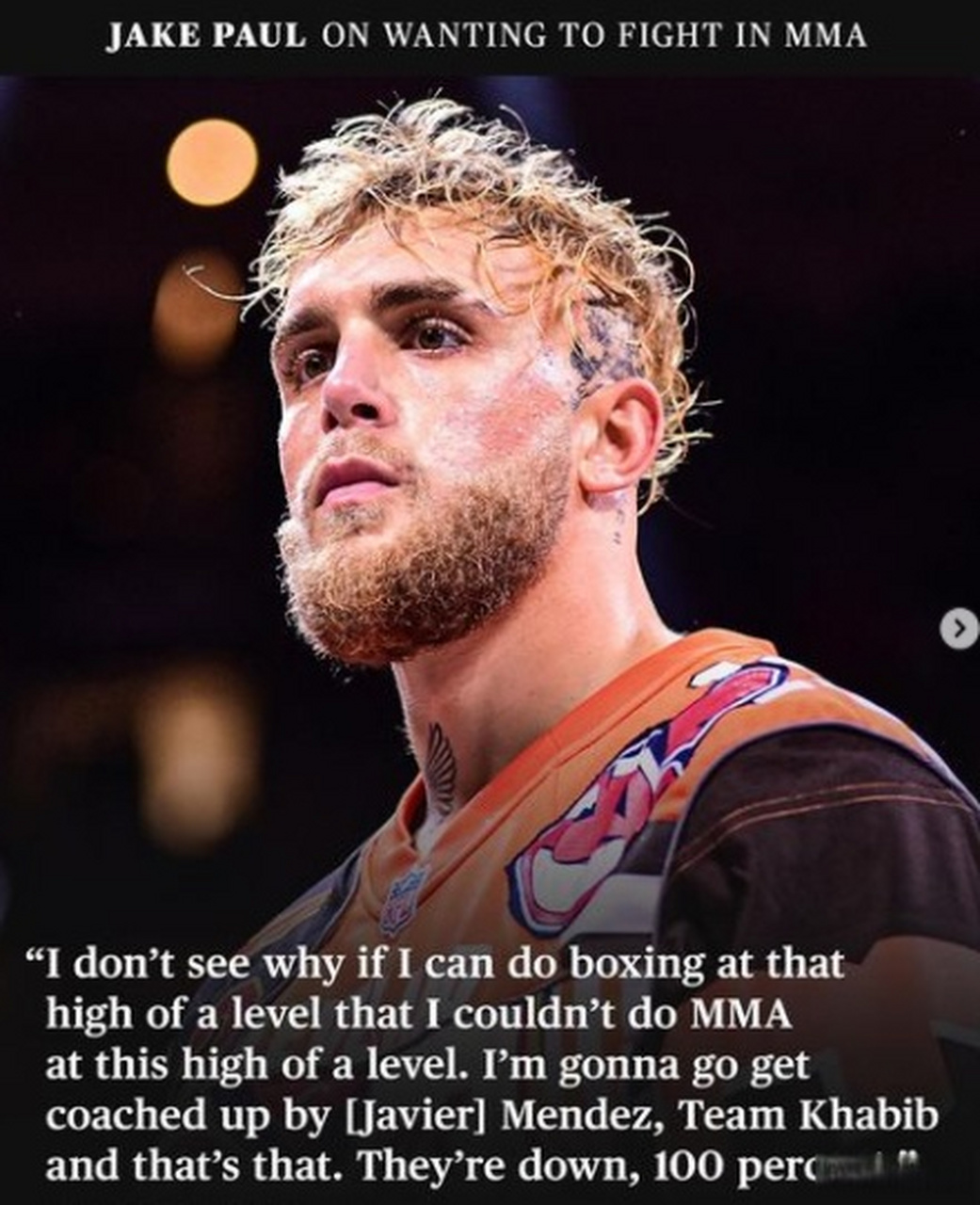 拳击网红杰克·保罗叫阵ufc明星康纳·麦格雷戈|麦格雷戈|康纳|保罗