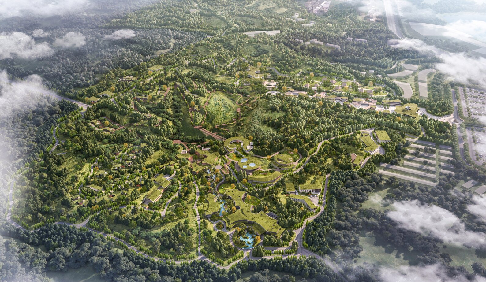 北京大熊猫科研繁育基地效果图.房山区委宣传部供图