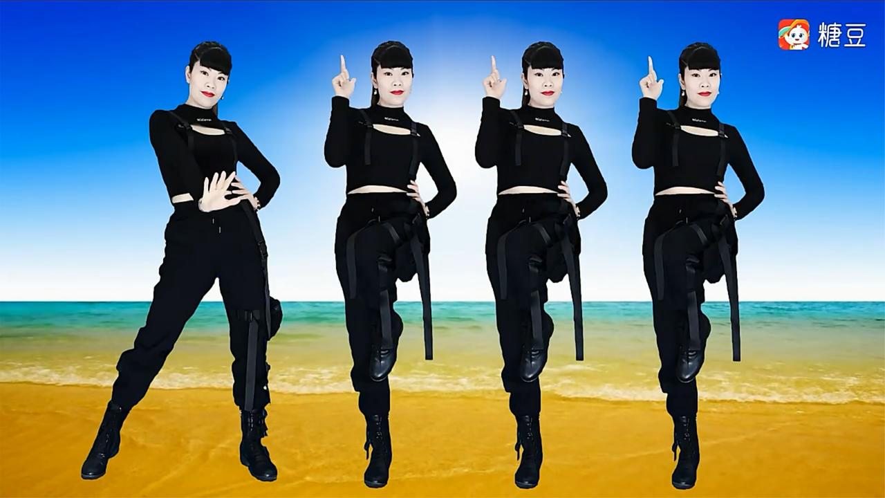 动感dj广场舞我心中的那片海潇洒帅气单人水兵舞