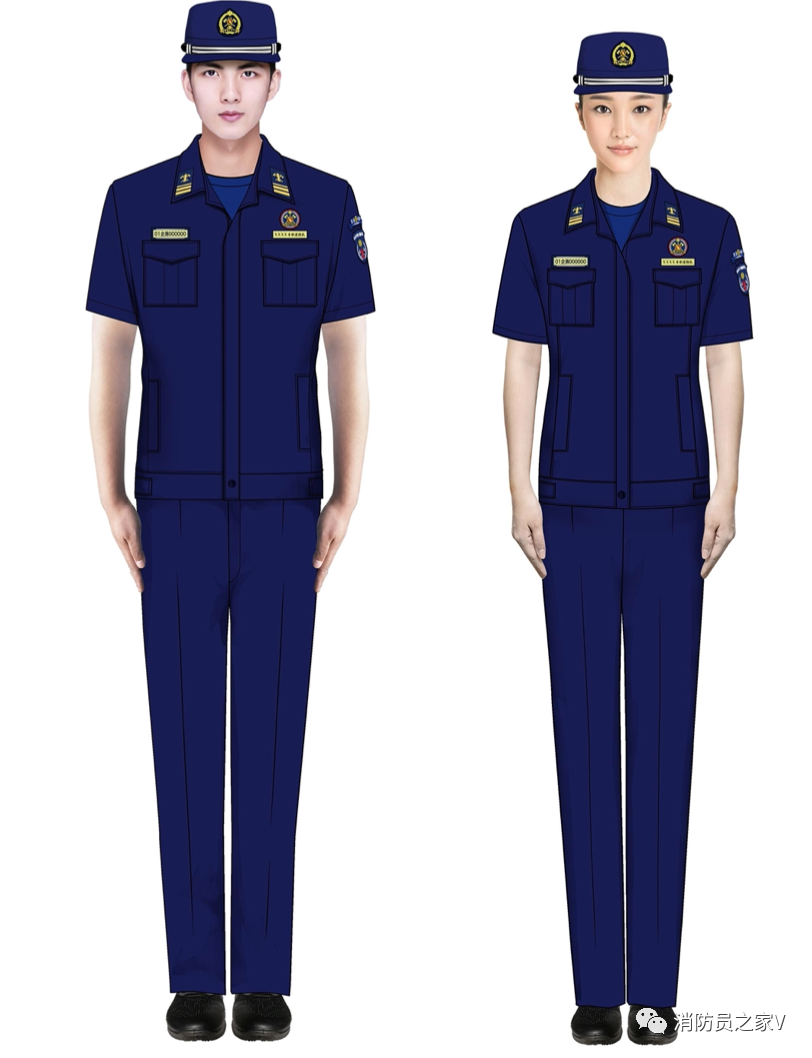 全国统一!企业消防队伍服装和标志服饰亮相|消防员|备勤|臂章_新浪新闻