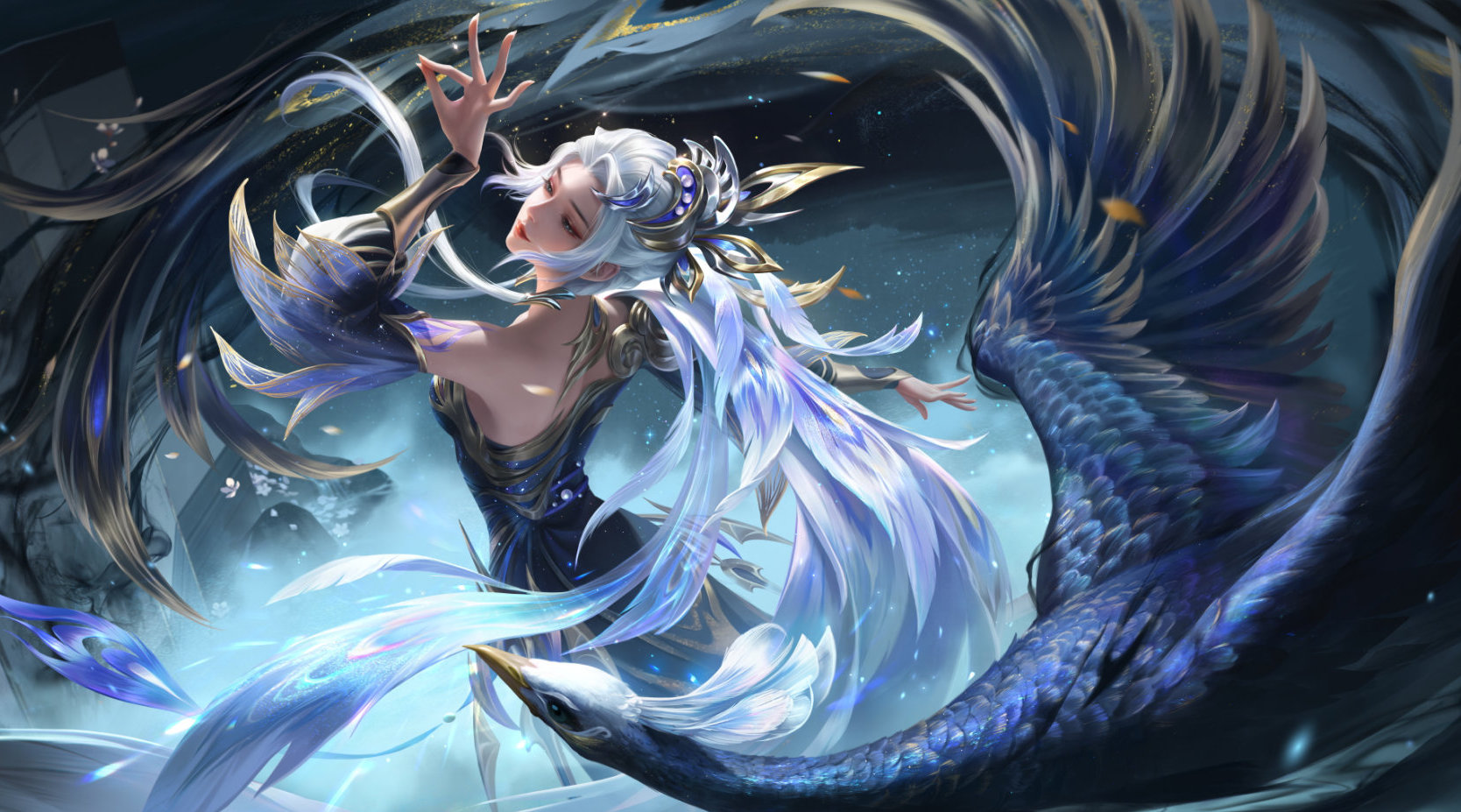 虞姬星传说皮肤局内特效展示