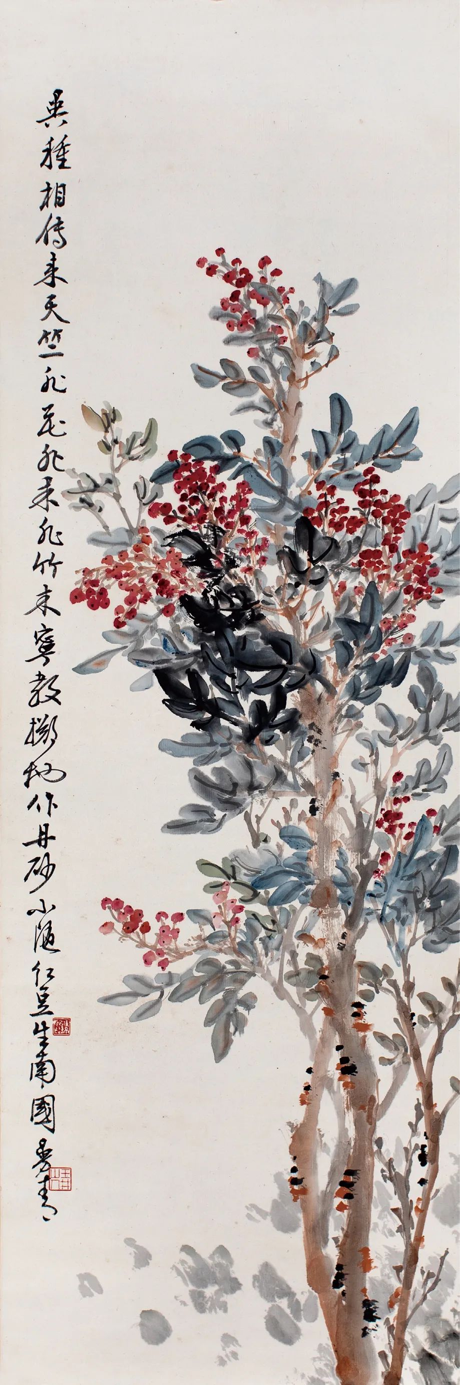 郑曼青 天竺 120x40cm 章擎天藏