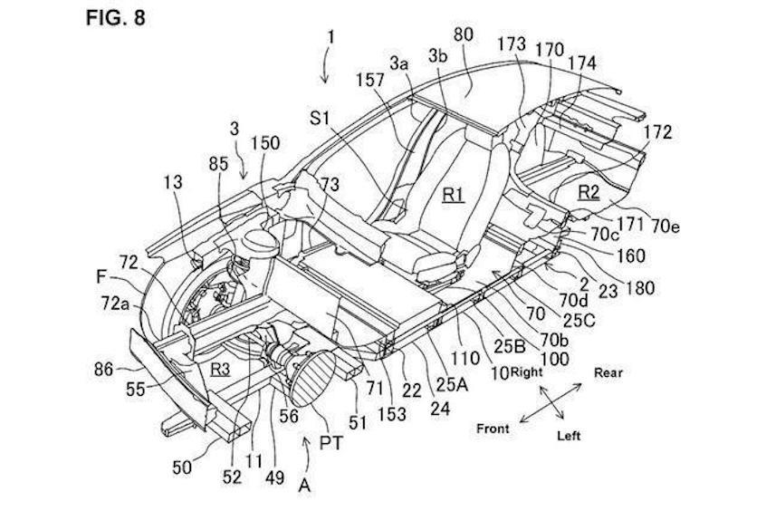 纯电马自达3？马自达纯电轿车专利图