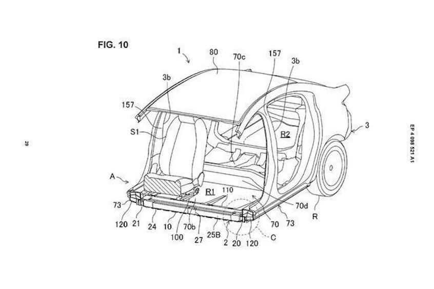 纯电马自达3？马自达纯电轿车专利图