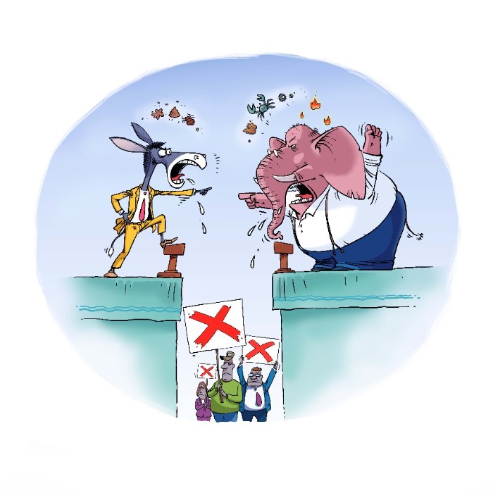 漫评美国政党制度:"我们不认可"|美国|美国人_新浪新闻