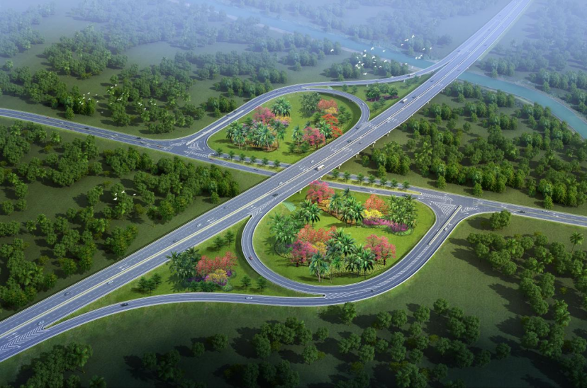 g9813万洋高速南丰互通.(效果图)
