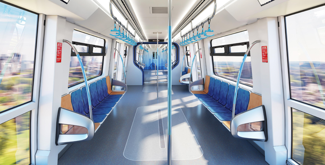 长客新一代中低运量跨座式单轨列车效果图