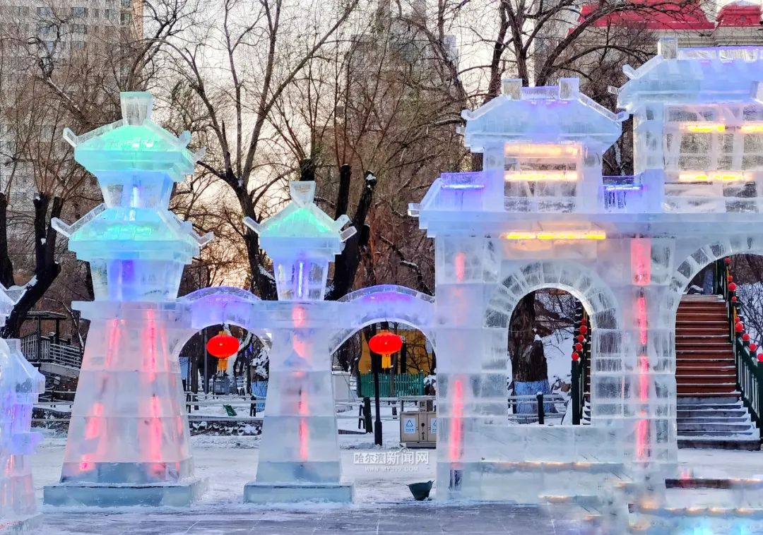 冰灯游园会开展|60甲子绝代风华,哈尔滨冰灯迎来60载华诞|冰灯_新浪