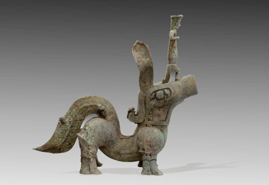 三星堆青铜神兽与顶尊跪坐人像成功"合体"|三星堆_新浪财经_新浪网
