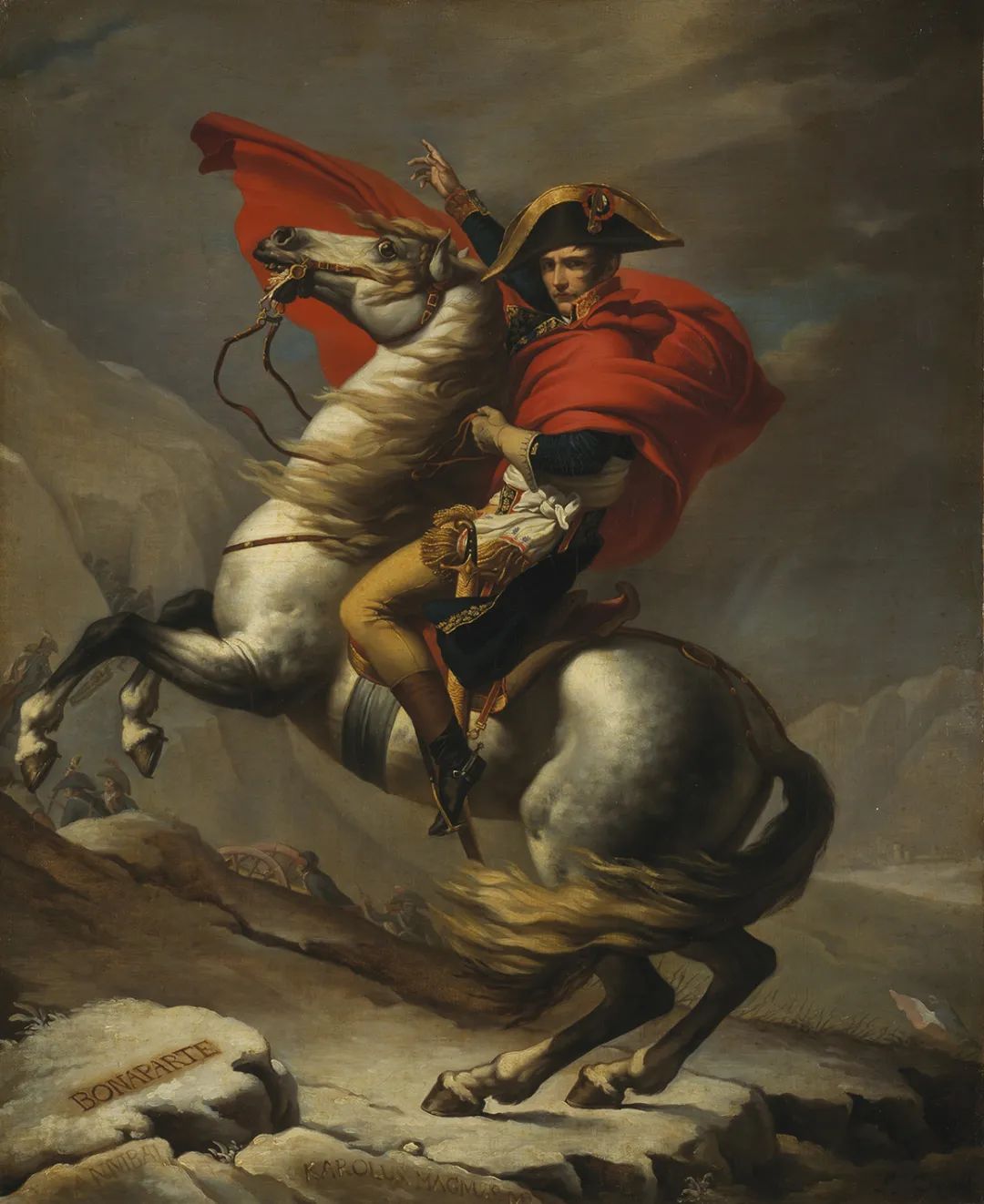 拿破仑越过圣贝尔纳山&nbsp;雅克·路易·大卫工作室&nbsp; 1805年