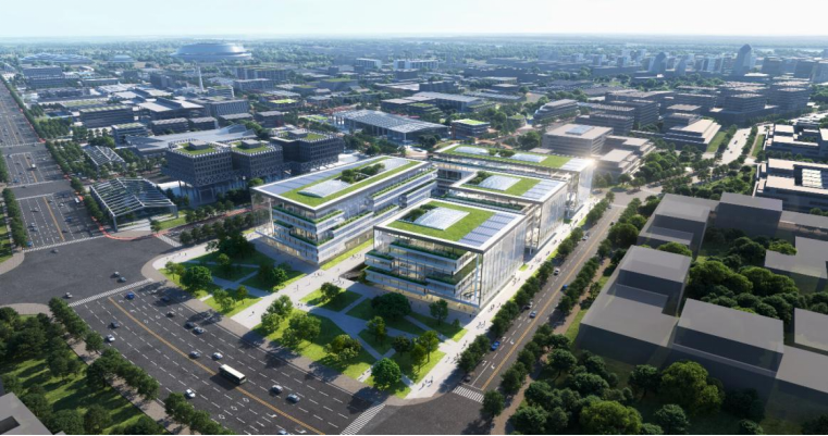 环球建筑科创中心鸟瞰效果图.