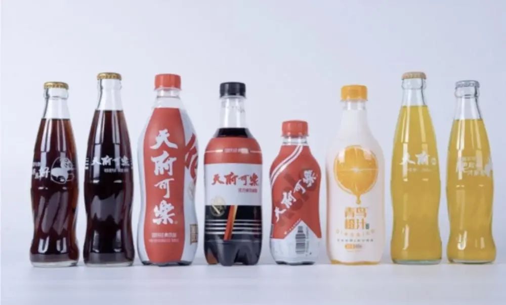 天府可乐部分产品。图片来源：天府可乐公众号