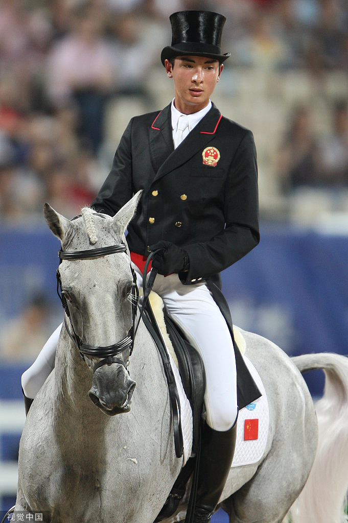 18岁的华天参加北京奥运会.