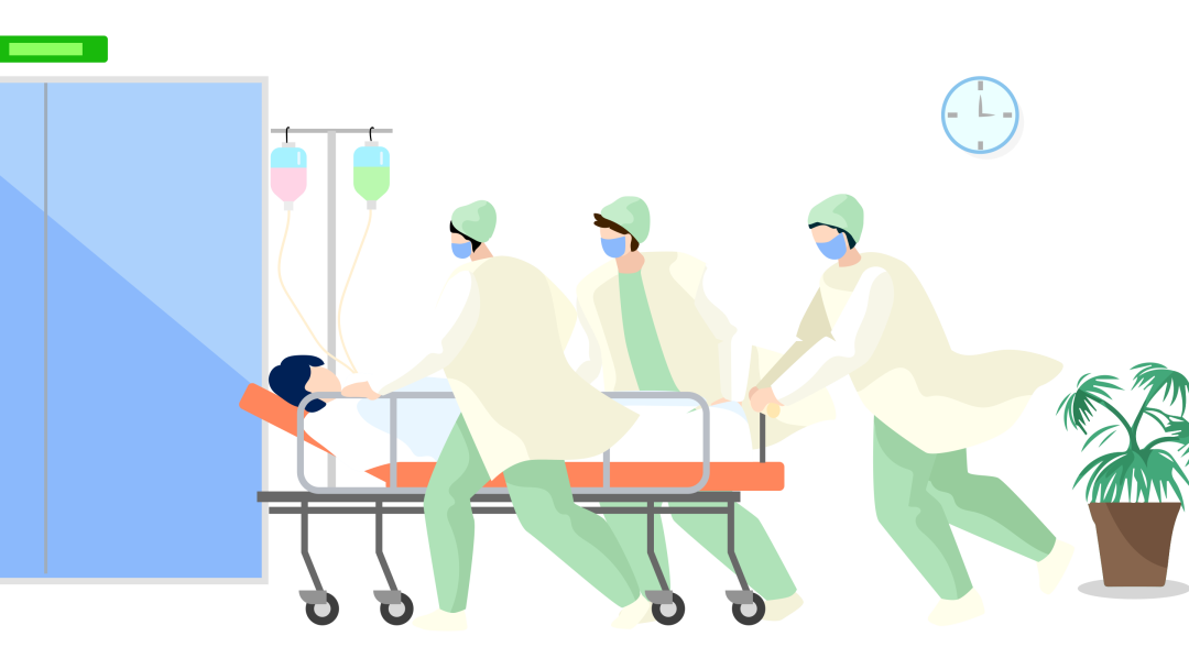 一遍地确认每个候诊患者的情况,抢救室里不时响起协调增加床位的指令