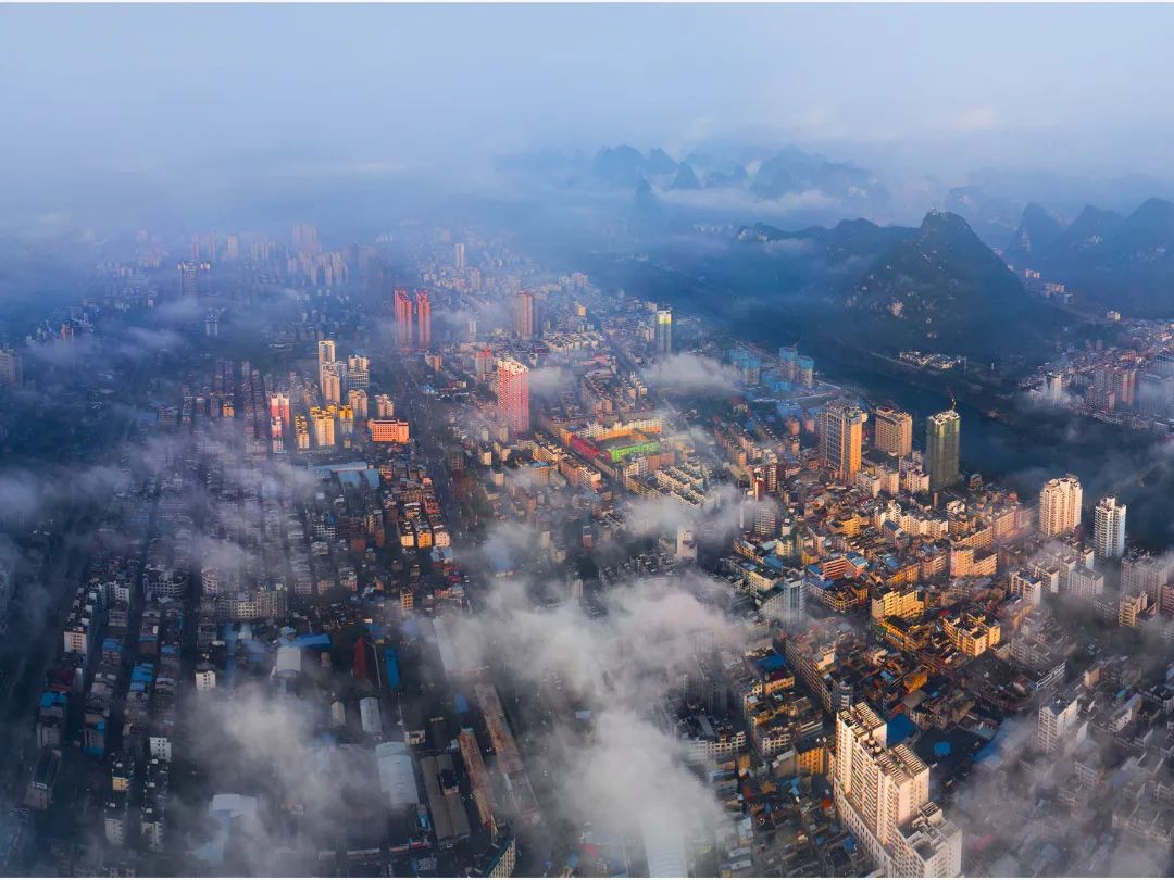 俯瞰庆远镇.图源:微观宜州