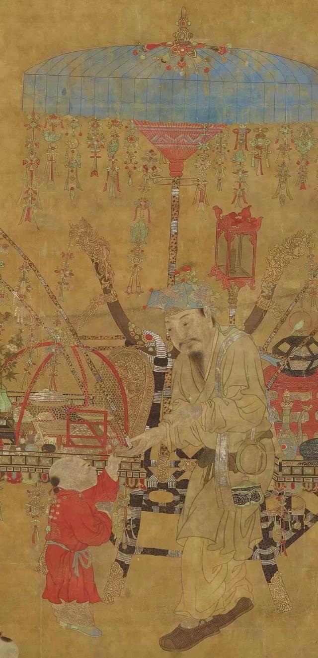 崔子忠:《货郎图》局部,明,大英博物馆