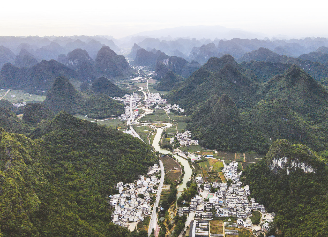 &nbsp;&nbsp;&nbsp;&nbsp;马山县古零镇乔老村山清水秀.