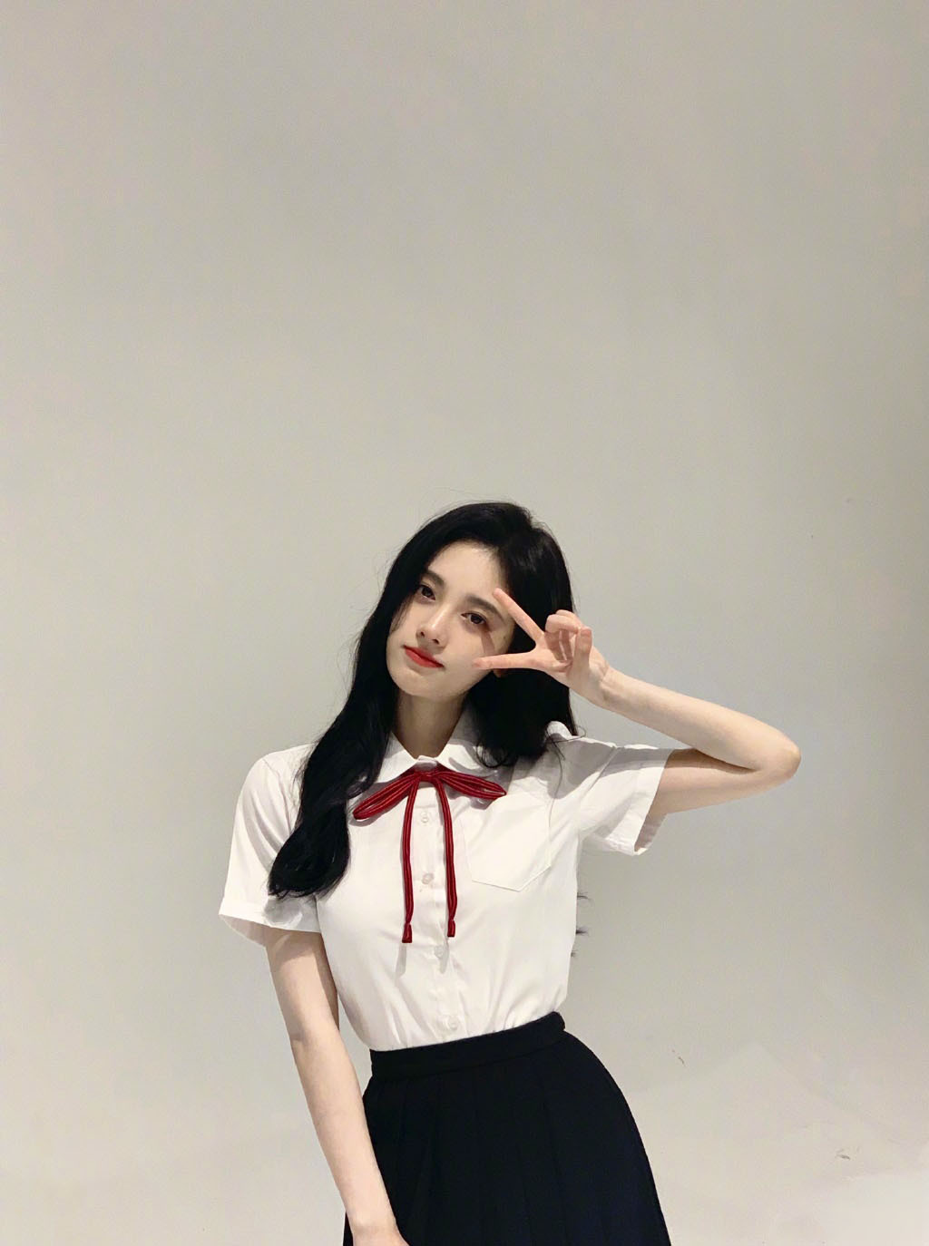 鞠婧祎79学生装甜美写真|学生装|鞠婧祎|写真_新浪新闻