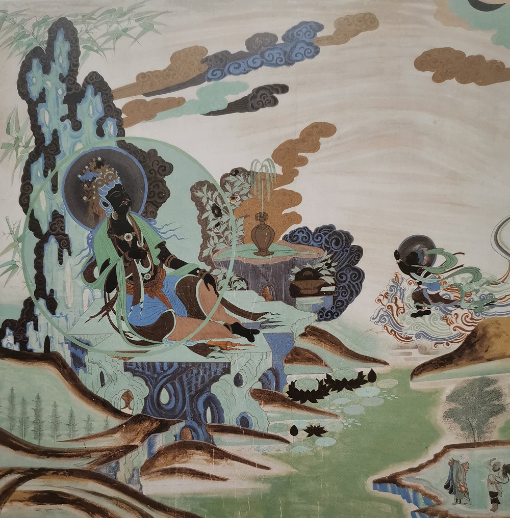 受宋,金,西夏版画题材影响的壁画.