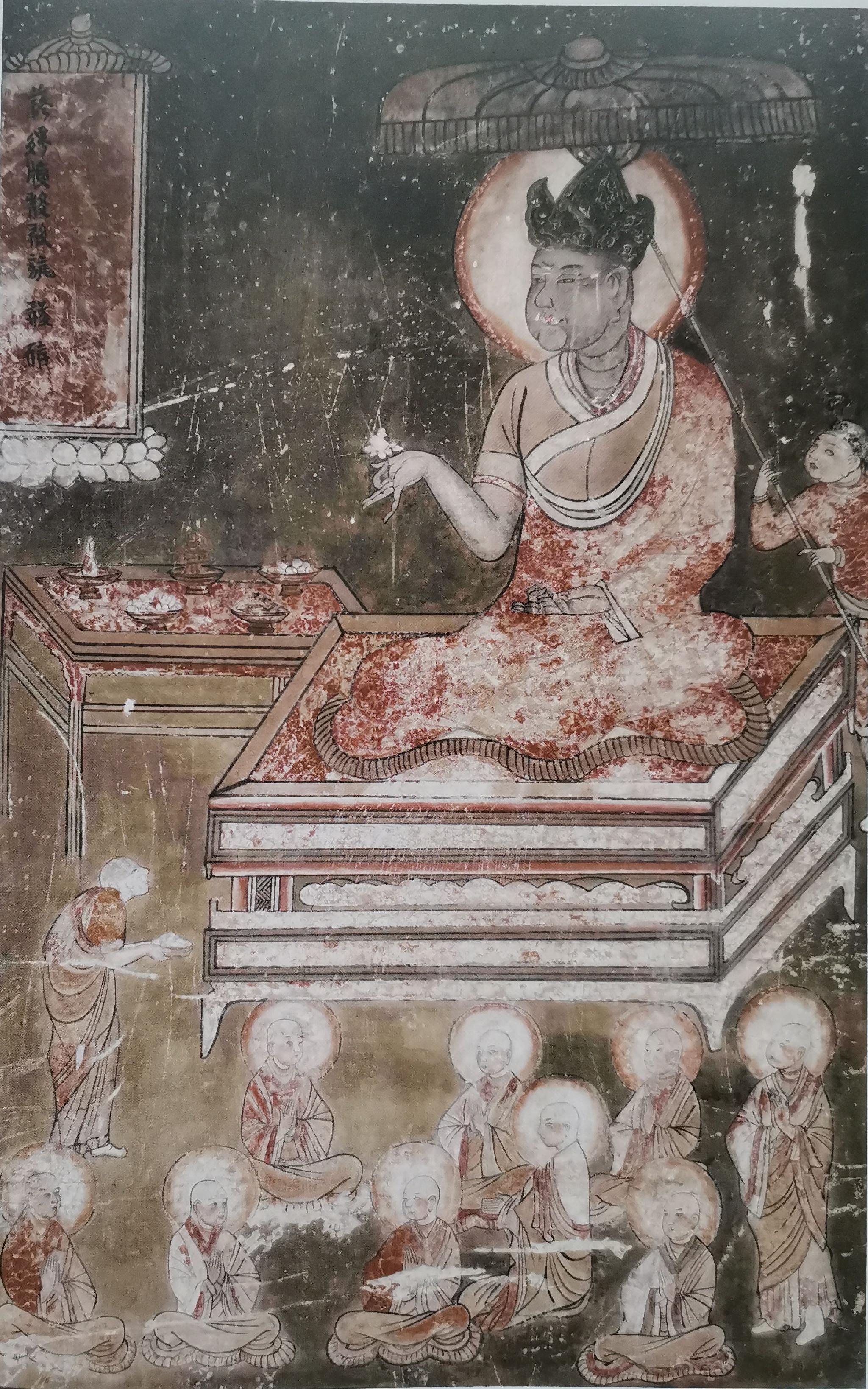 榆林窟西夏第29窟国师供养像