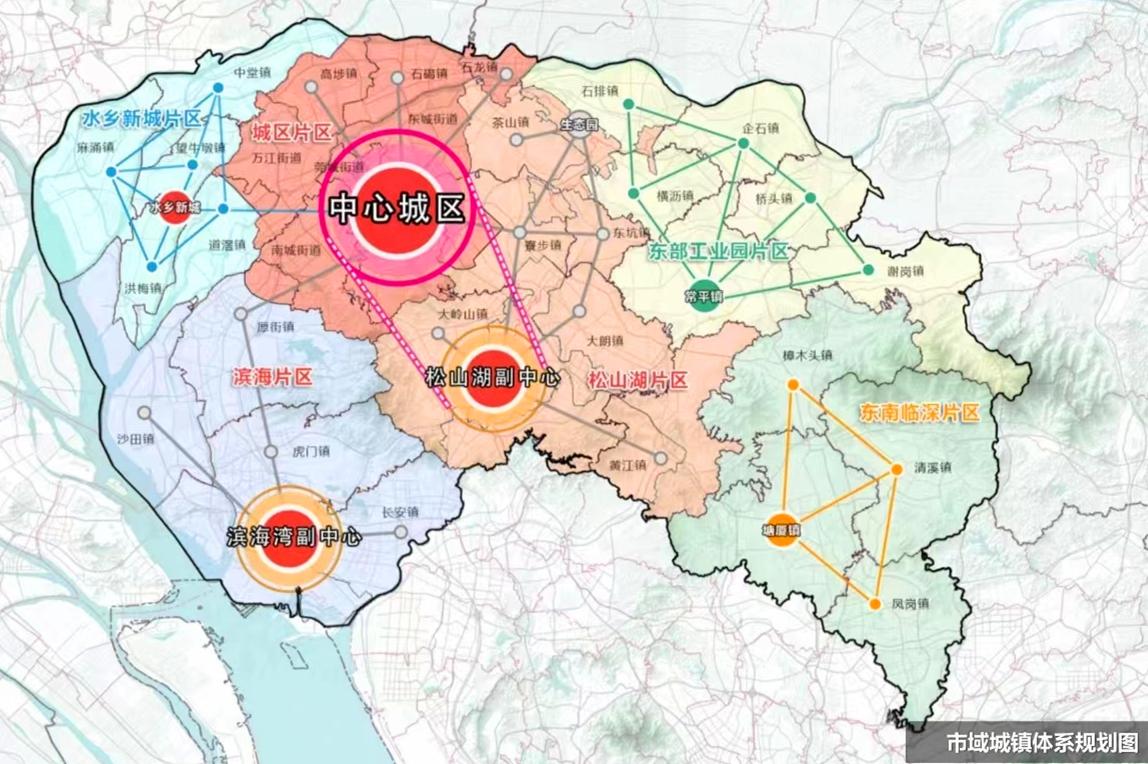 拟重新定位"一主两副六片区"城镇体系|东莞市|规划_新浪新闻